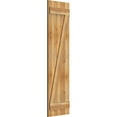 thumbnail image 2 of 16 1/8"W X 60"H Timbercraft Three 5 3/8" Boards Joined Board-N-Batten Shutters W/Z-Bar, Rough Sawn Western Red Cedar (Per Pair), 2 of 5