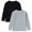 Black+Gray, variant on Aideaone Toddler Boys Long Sleeve Shirts Kids Basic Cotton T-Shirts 2PC Crewneck Tees for Boys 2-7T