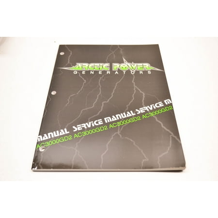 Car Service Manual - Arctic Cat 2255-801 AC3000GD2 Generator Service Manual QTY 1