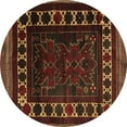 thumbnail image 1 of Ahgly Company Indoor Round Persian Brown Traditional Area Rugs, 4' Round, 1 of 4