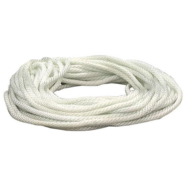 Lehigh Group N850W White Nylon Solid Braid Rope, 1/4