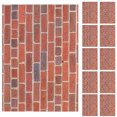 thumbnail image 1 of Papel tapiz de ladrillo rojo autoadhesivo para casa de muñecas (12 hojas, escala 1:12) - Revestimiento de pared autoadhesivo para decoración, 1 of 5