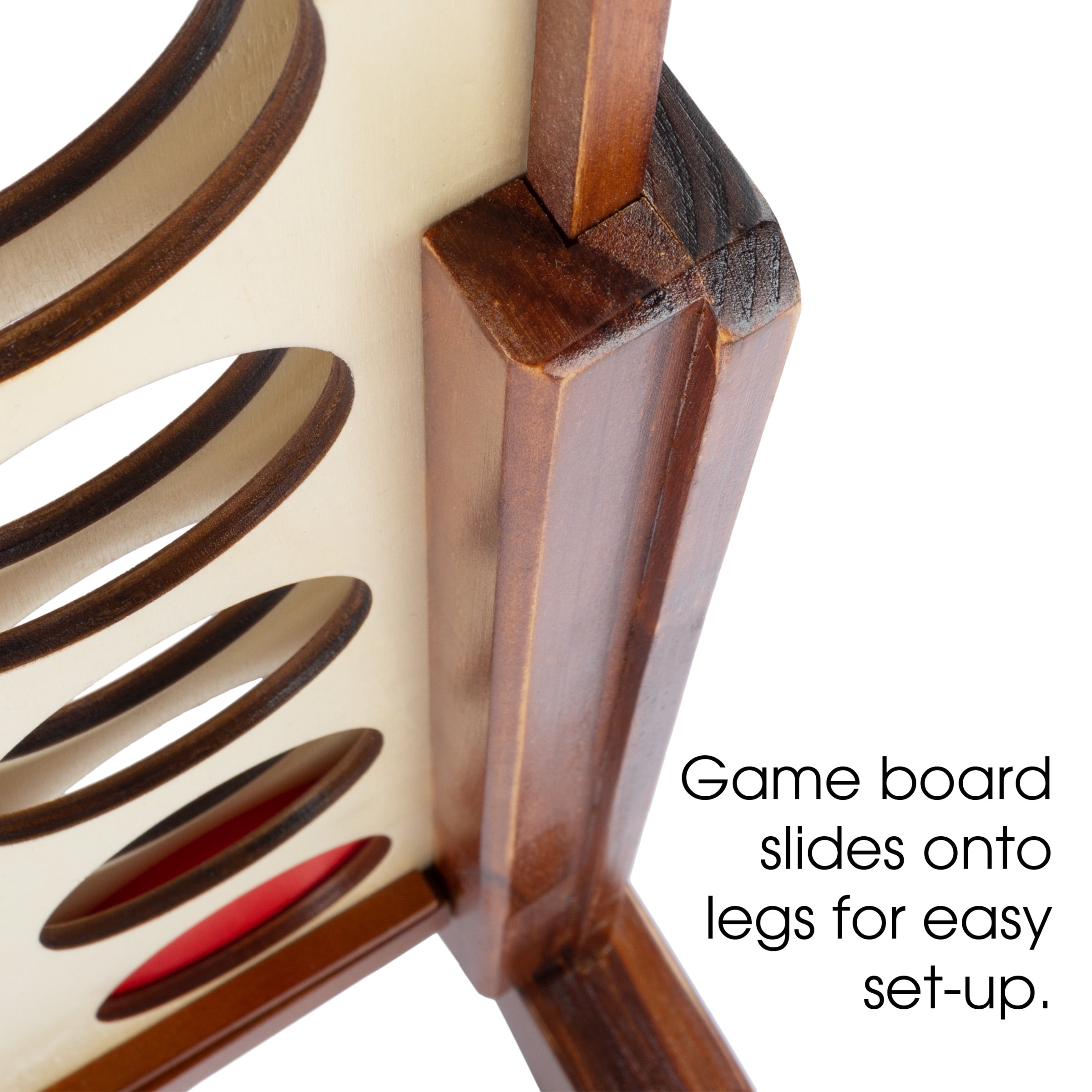 4-In-A-Row--Giant Classic Wooden Game for Indoor and Outdoor Play by Hey! Play!