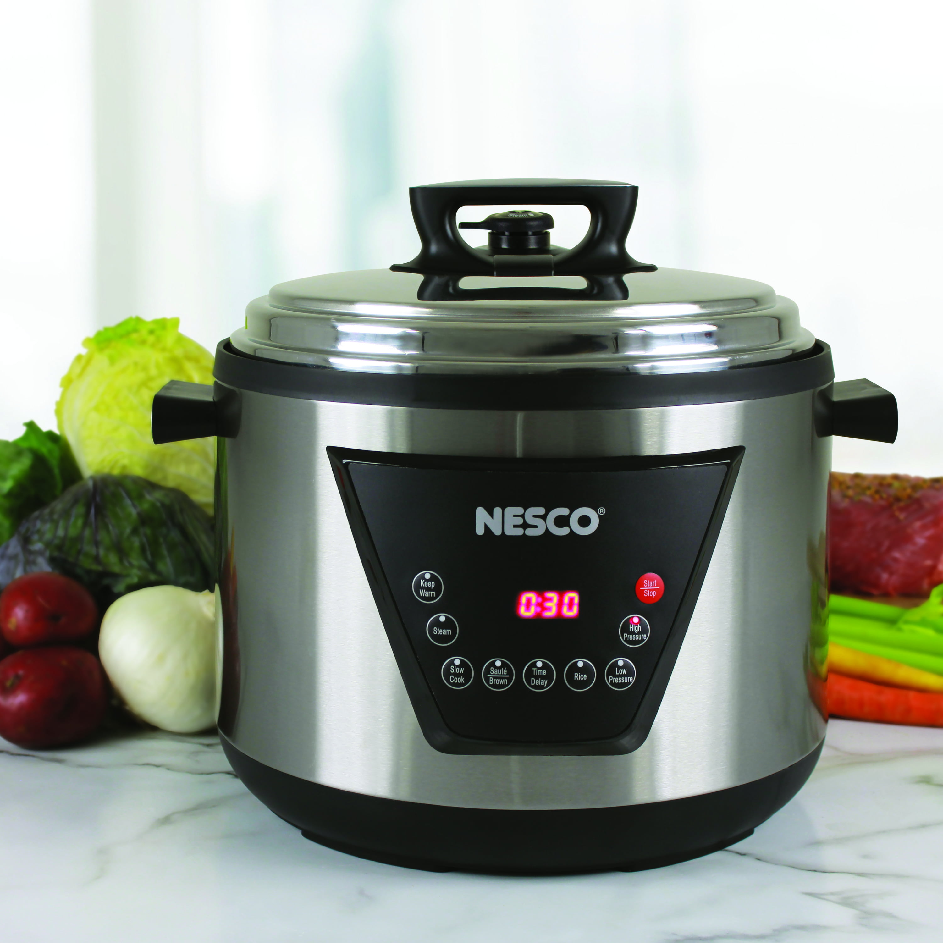 NESCO PC6-14 4-in-1 Digital Pressure Cooker (6-Liter) - NESPC614 