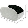 thumbnail image 3 of Support de Télécommande Organisateur de Table avec Support de Téléphone Taille Améliorée Caddy de Rangement en Cuir PU Stable avec 5 Compartiments Spacieux (Gris avec Support), 3 of 6