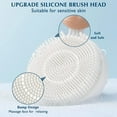 thumbnail image 5 of Exfoliating Electric Facial Cleanser Silicone Scrub Pore Cleaner Spin Sonic Facial Cleansing Brush (5 in 1 Facial Cleansing Brush), 5 of 6