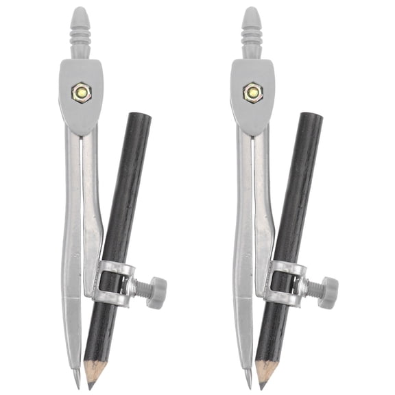 FOMIYES Drafting Compass Metal Precision for Geometry Students Transferring Measurements 2Pcs