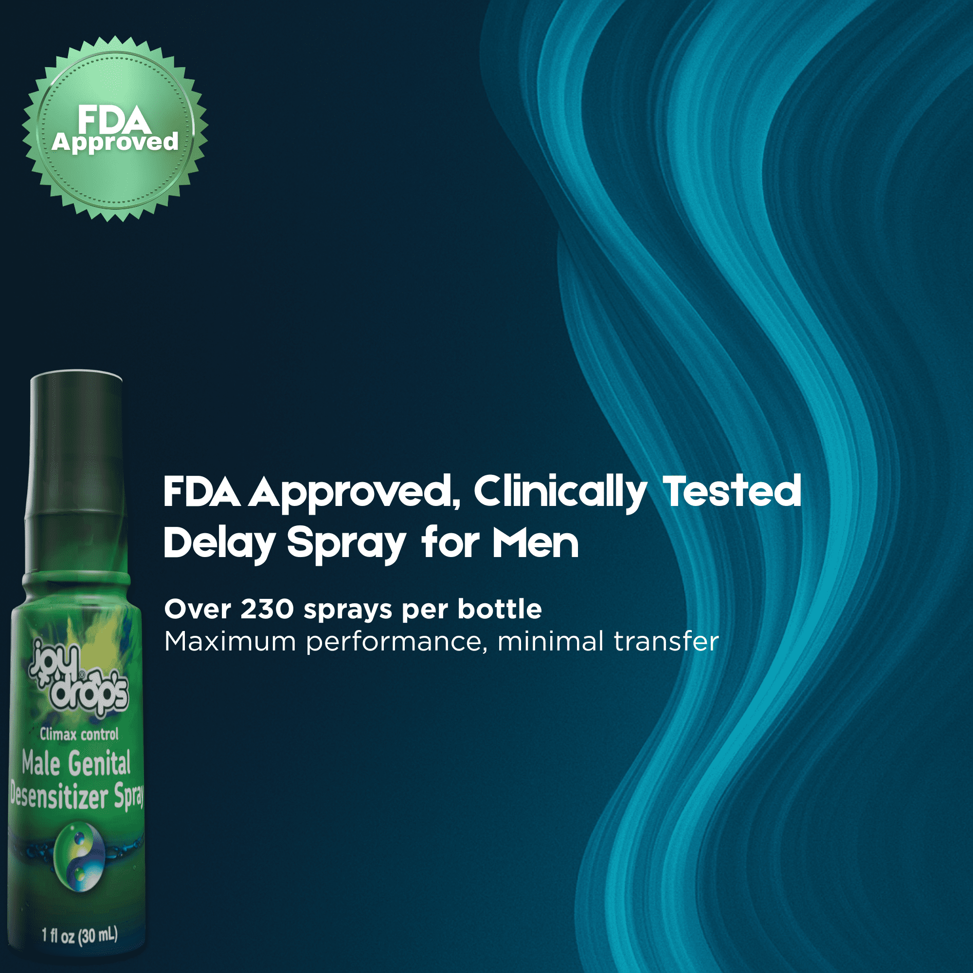 Joy Drops Desensitizing Delay Spray for Men, Climax Control Spray for  Longer Lasting Performance Clinically Proven to Help You - Walmart.com