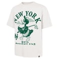thumbnail image 2 of Men's '47  Cream New York Mets Strollin' Foundation T-Shirt, 2 of 3