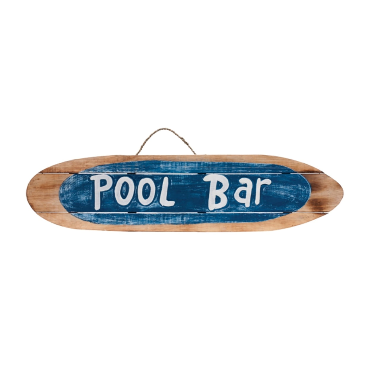 RAM Outdoor Decor Hand Painted Wooden Pool Bar Wall Art Sign - Walmart.com