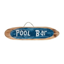 Hand Painted Wooden Pool Bar Wall Art Sign