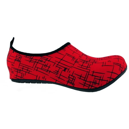 

BambooMN Ultra Light Dynamic Water Sport Aqua Beach Shoes Red Size L