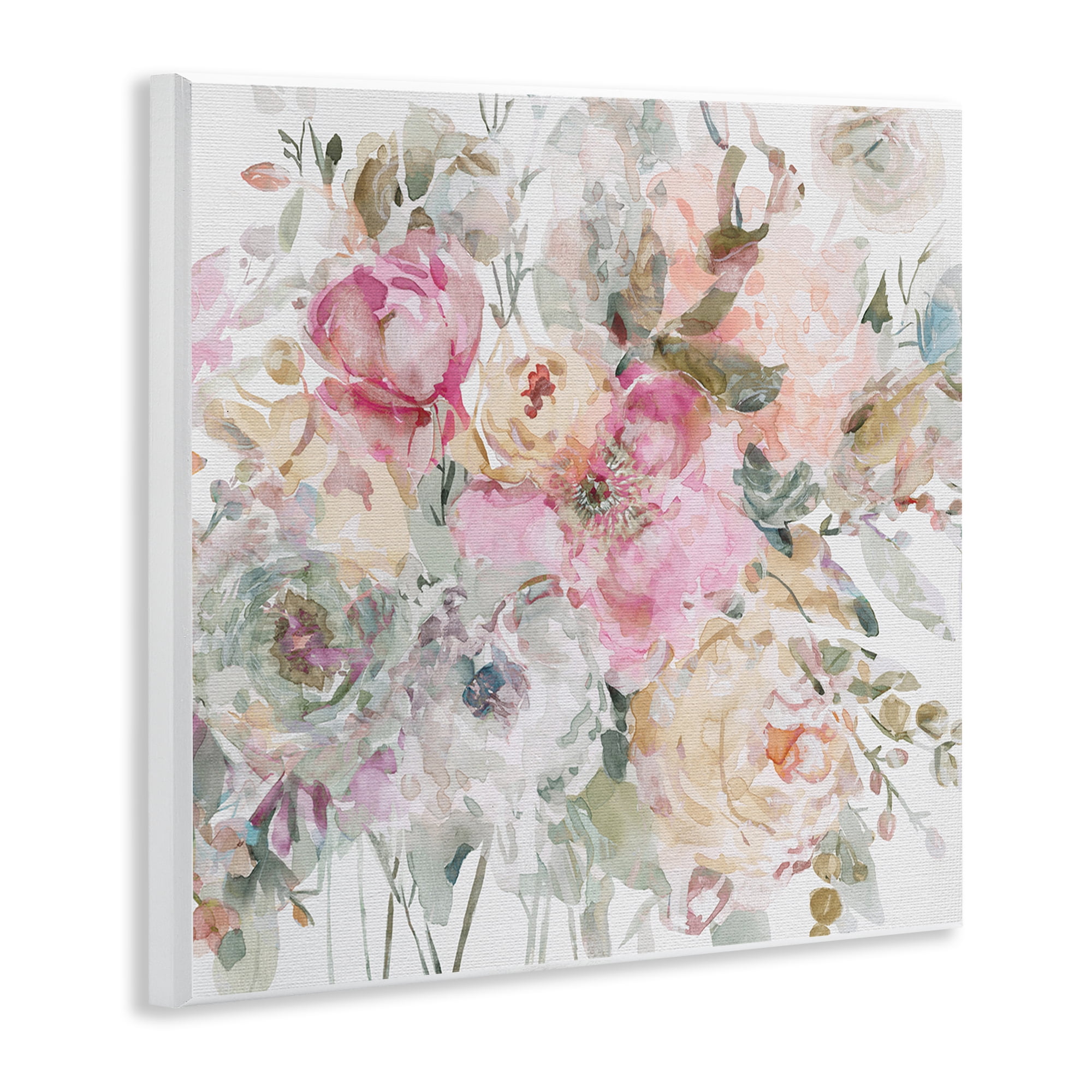 Stupell Industries Romantic Pastel Petals Wall Plaque Art, design by Carol Robinson
