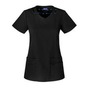 Sapphire Scrubs "Paris" V-Neck Top w/ Antimicrobial Scrub Top