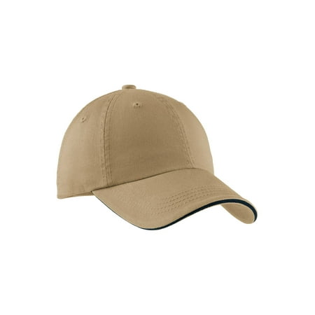 Split Bill Cap - Top Headwear Sandwich Bill Cap w/ Striped Closure