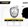 thumbnail image 3 of cressi Baron, clearBlue, ML, 3 of 3