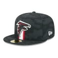 thumbnail image 3 of Men's New Era  Black Atlanta Falcons 2024 Sideline 59FIFTY Fitted Hat, 3 of 6