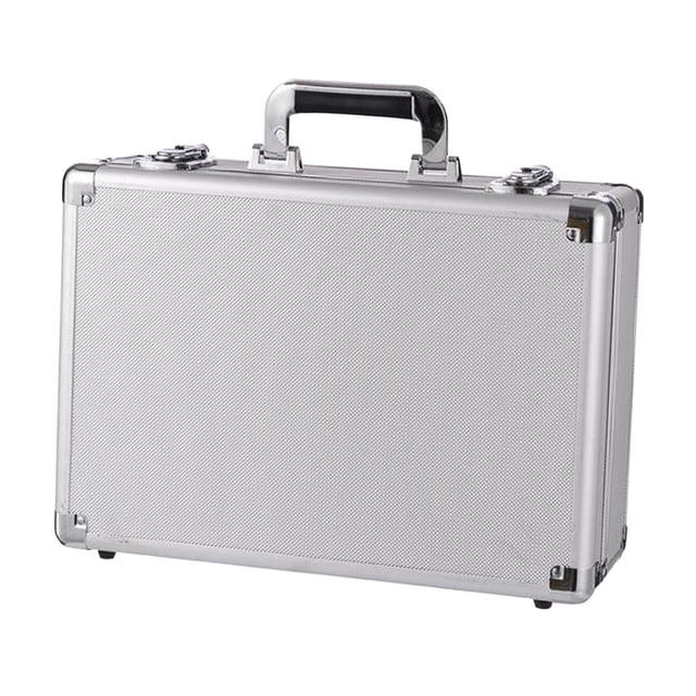 Youkk Tool Storage Box Solid Musical with Storage Case Aluminum Zipper Silver