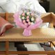 thumbnail image 4 of Ramo de flores de ganchillo, ramo de ganchillo, ramo decorativo tejido a mano para oficina Rosa, 4 of 9