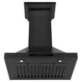 thumbnail image 3 of ZLINE 24" Convertible Vent Wall Mount Range Hood in Black Stainless Steel with Crown Molding (BSKBNCRN-24), 3 of 5
