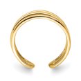 thumbnail image 2 of 14K Yellow Gold Polished 3 Row Toe Ring, 2 of 7