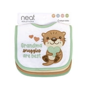 Neat Solutions Infant Unisex Grandma 4 Pack Bib