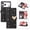 Black, variant on Mynvo Glitter Wallet Case for Apple iPhone 18 Pro, Sparkly Folio Phone Cover with Card Slots, ID Window, Cash Pocket, Kickstand, Heart Closure and Wrist Strap, Purple