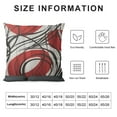 thumbnail image 5 of QZHH  Throw Pillow Covers Gray Black Red Floral Retro Bold Grey Spiral Crimson White Stripe Brick Decorative Pillow Cases Home Decor Square Pillowcases, 5 of 5