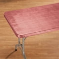 thumbnail image 2 of Illusion Weave Vinyl Elasticized Banquet Table Cover by HSK - 72" x 30" Oblong, 2 of 3