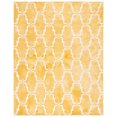thumbnail image 3 of Safavieh Dip Dye Talbot Distressed Wool Area Rug, Gold/Ivory, 9' x 12', 3 of 12