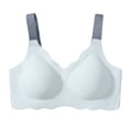 thumbnail image 4 of Hontri Push-Up Wireless Bra for Small Chest Lift & Enhance Wireless Bra for Small Bust - Seamless Push-Up Bralette - Anti-Sagging Comfort Everyday Wear (S-XXL) (Blue | M), 4 of 5