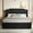 Brown, variant on Gewnee Queen Size Velvet Modern Bed Frame with Deep Button Anna Diamond Upholstered Platform Tufted Headboard,
