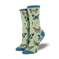 thumbnail image 1 of Ladies Majestic Butterflies Graphic Socks, 1 of 2