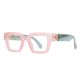 thumbnail image 1 of Gafas de luz azul oversize para mujer. Gafas de ordenador cuadradas y gruesas a la moda. Gafas que no son negras, 1 of 3