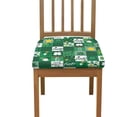 thumbnail image 2 of St. Patrick Green Lattice Office Chair Cushion Slip Covers Breathable Square Dining Chair Outdoor Chair Seat Cover Machine Washable Non-Slip Chair Cushion Slipcover, 2 of 5