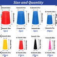 thumbnail image 3 of 105Pcs 1/16Inch to 5/8Inch Silicone Rubber Tapered Plug Assortment Kits for Masking Off Holes During Powder Coating, 3 of 6