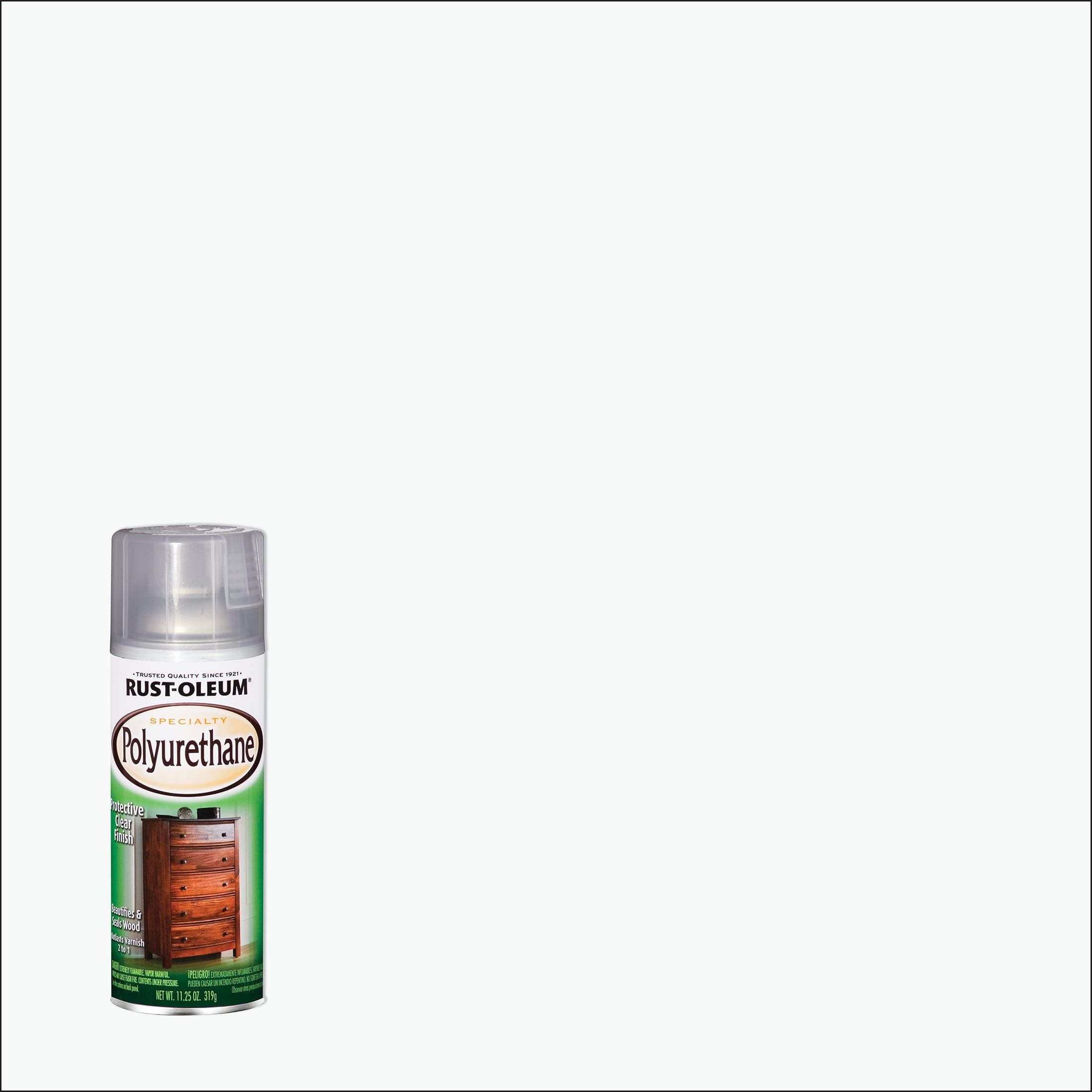 Clear, Rust-Oleum Specialty Gloss Polyurethane Spray- 11.25 oz, 6 Pack ...