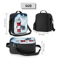 thumbnail image 2 of Honeii Circular Lighthouse Print Insulated Lunch Bag, Reusable Lunch Box for Adult, Leakproof Cooler Bag for Work Office Travel Picnic, 2 of 7