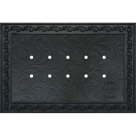 Briarwood Lane Outdoor Rubber Doormat Tray Floral Design