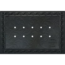 Briarwood Lane Outdoor Rubber Doormat Tray Floral Design