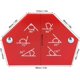 thumbnail image 4 of Soporte de soldadura Soporte de soldadura magnético multiángulo de seis lados Soporte de fijación de soldador magnético 30°60°45°75°90°135°(25LBS), 4 of 5
