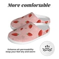 thumbnail image 6 of KLL Strawberry Pattern Adult Unisex Cozy Slippers,Fuzzy Slip-on Slippers TPR Sole Slippers Comfort Plush Home Footwear for Indoor & Outdoor-35/36, 6 of 7