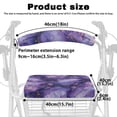thumbnail image 6 of HELLHERO Purple Gold Marble Back Rest Covers Walker Rollator Seat Back Cover Quick Installation Easy to Install Washable for Seniors Men Women, 6 of 7