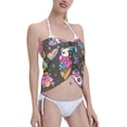 thumbnail image 4 of Bingfone Cat Icecream Women's Sarong Swimsuit Cover Ups Bathing Suit Coverups Chiffon Beach Wrap Skirts, 4 of 7