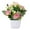 White, variant on Fake Flowers Clearance! Multi Color Rose Flower Artificial Potted Plant Artificial Bonsai Potted Flower Home Garden Table Room Decoration