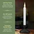 612 Vermont LED Electric Window Candles with Sensor Dusk to Dawn, Warm