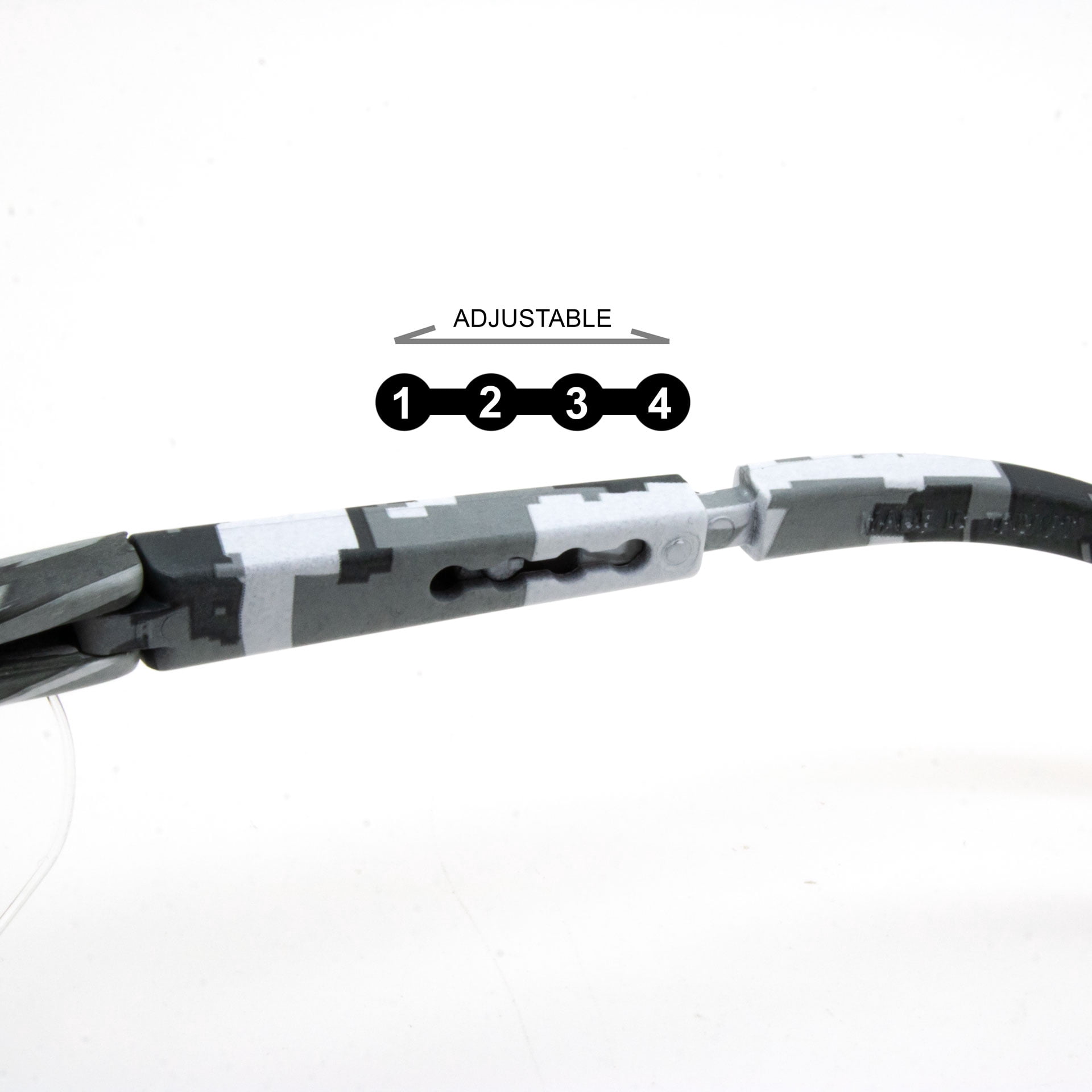 SafetyVU Safety Glasses, Clear Lens, Semi Grey Camo Frame, ANSI Z87.1