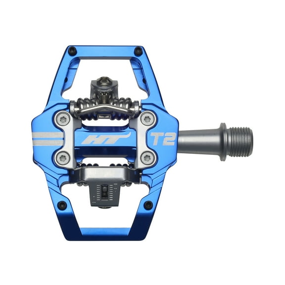 HT Pedals T2 Clipless Platform Pedals, CrMo - Royal Blue