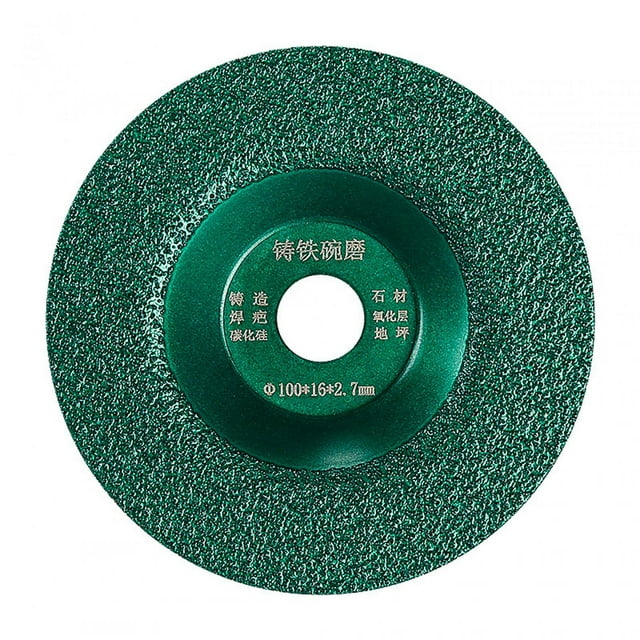 Muela de copa de molienda soldada al vacío de 4 pulgadas, diámetro de 16mm para molienda de carburo de silicio, hierro y acero inoxidable, versátil mayimx none