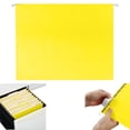 thumbnail image 2 of Hanging File Folders with Adjustable Tabs, 18.5 x 11.81 Inch Reinforced Document Organizer, Expandable Hanging Folders, Durable Paper Storage Folder for Filing Cabinet Office Household Organization, 2 of 5